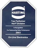 Harting Top Performer Han Divistion Award