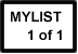 Mylist - 1 of 1