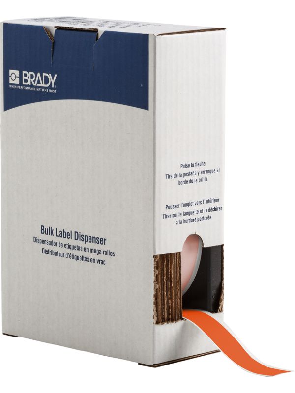 Brady Label 1" x 75' Plastic OR
