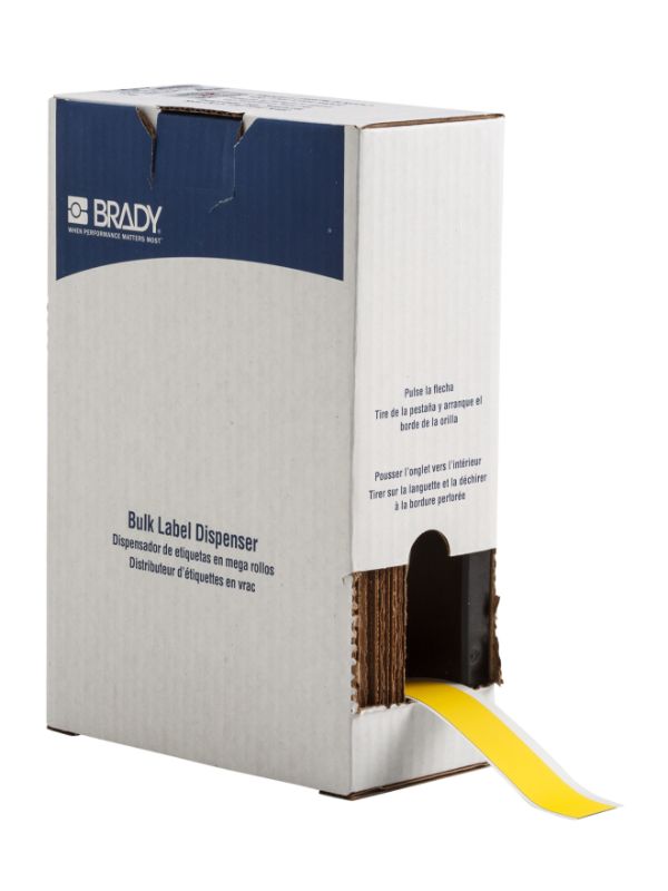 Brady Label 1" x 75' Polyester YL