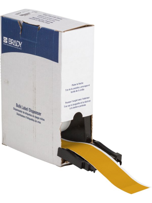 Brady Label 2" x 75' Plastic YL