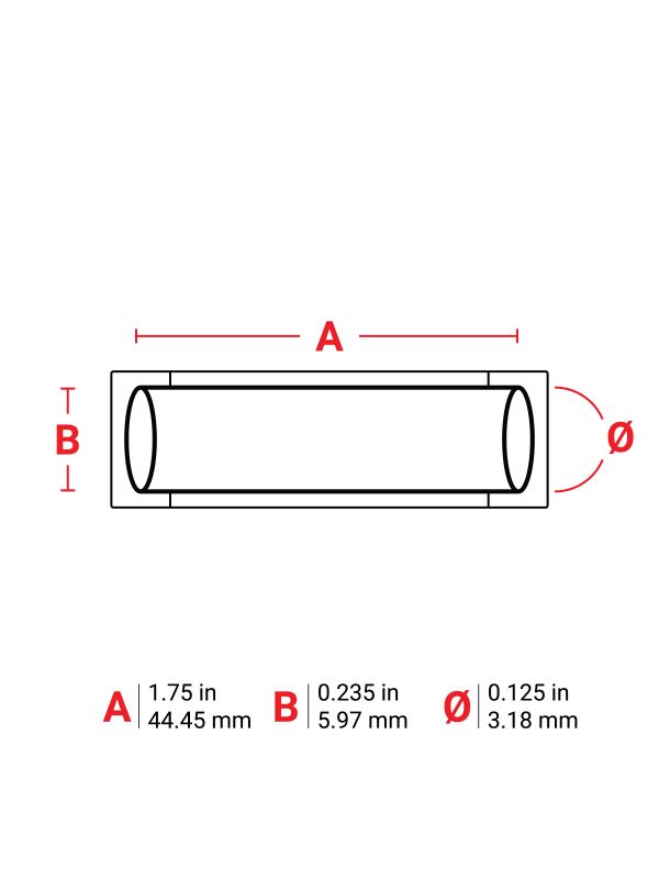 Brady Sleeve .125Dia GR 1.75" RL/100