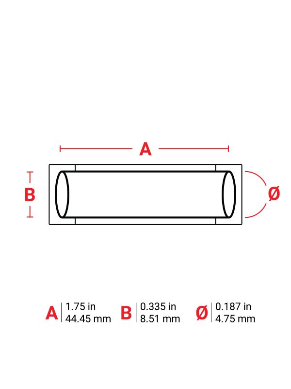 Brady Sleeve .187Dia BK 1.75" RL/100