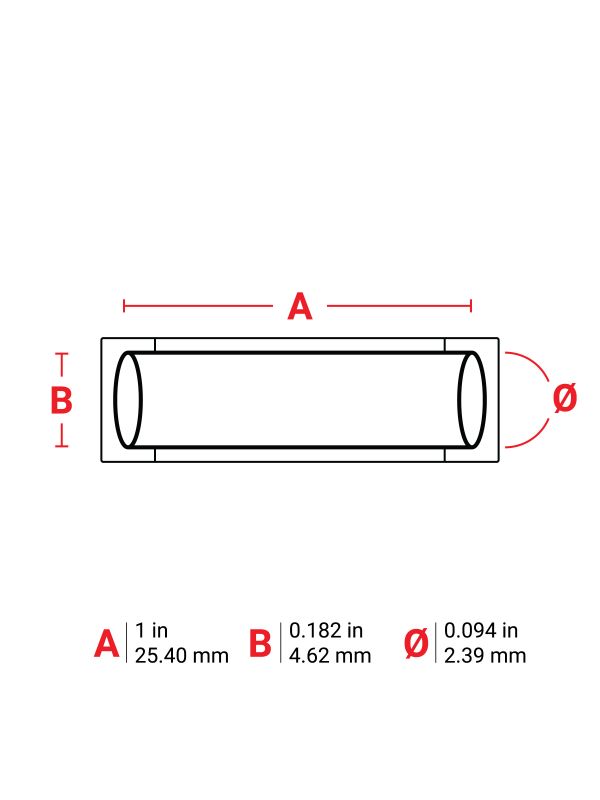 Brady Sleeve 0.094Dia BL 1" RL/100