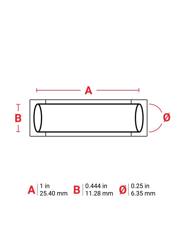 Brady Sleeve 0.25Dia OR 1" RL/100