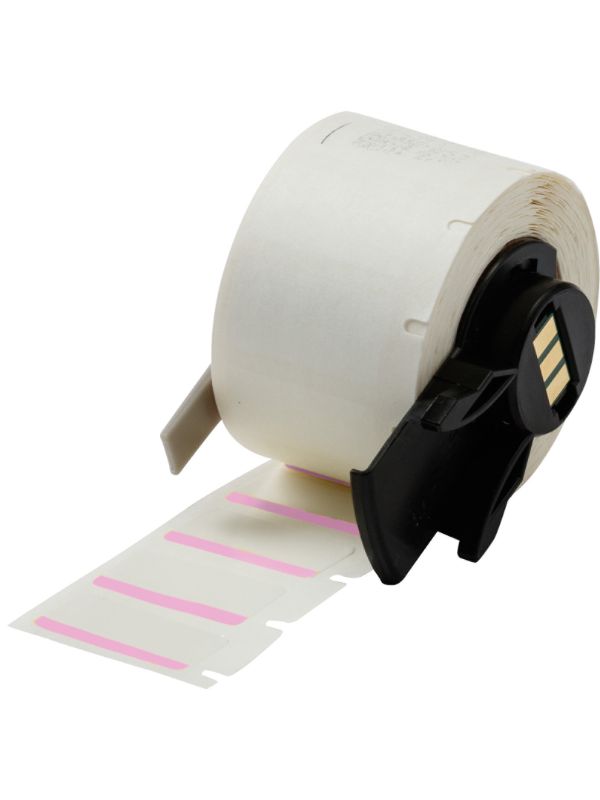 Brady Label 0.5x1 Polyester PK/WT