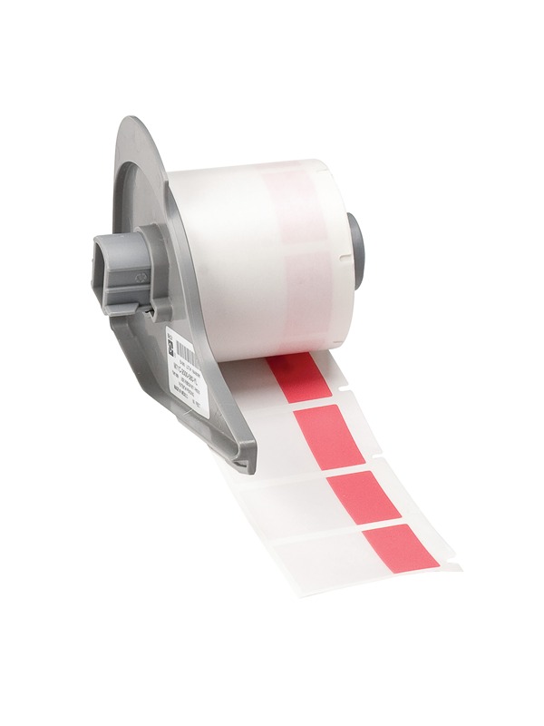 Brady Lbl 1.5x1 Lam Vinyl RD/CL 250