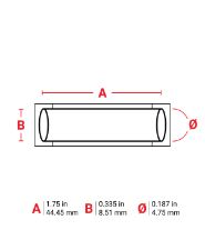 Brady Sleeve .187Dia BK 1.75" RL/100