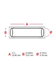Brady Sleeve 0.125Dia BL 1" RL/100