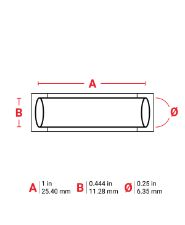 Brady Sleeve 0.25Dia OR 1" RL/100