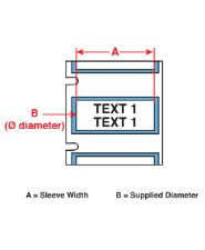 Brady Sleeve 0.75Dia YL 1.75" RL/100