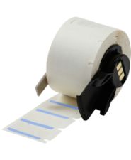 Brady Label 0.5x1 Polyester BL/WT