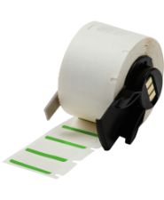 Brady Label 0.5x1 Polyester GN/WT
