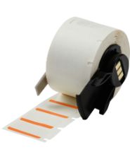 Brady Label 0.5x1 Polyester OR/WT